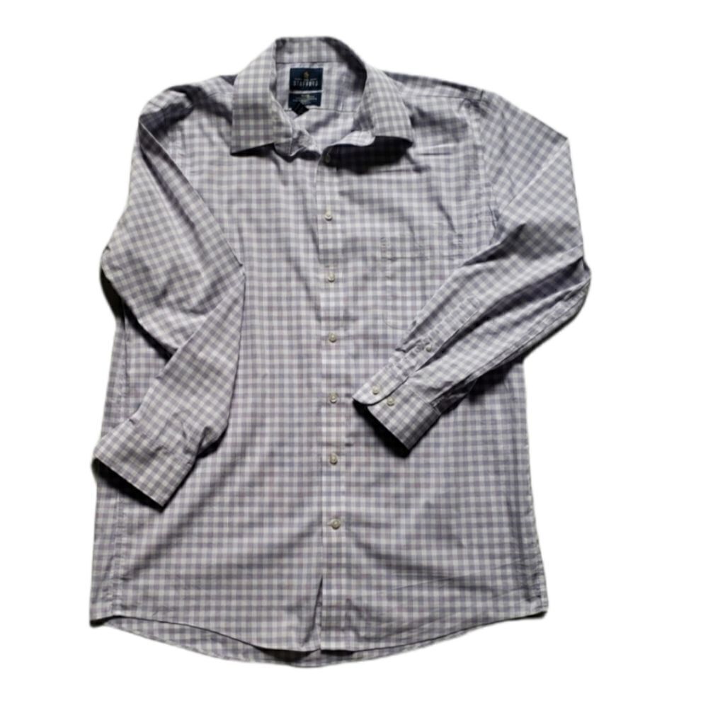 Mens purple plaid dress shirt